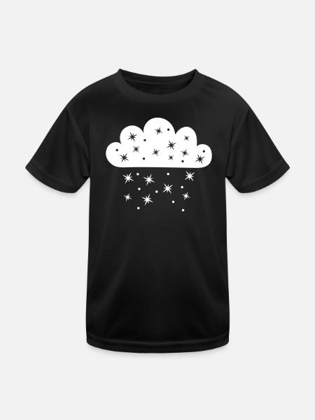 Cloud Starfall - Kids Functional T-Shirt - black