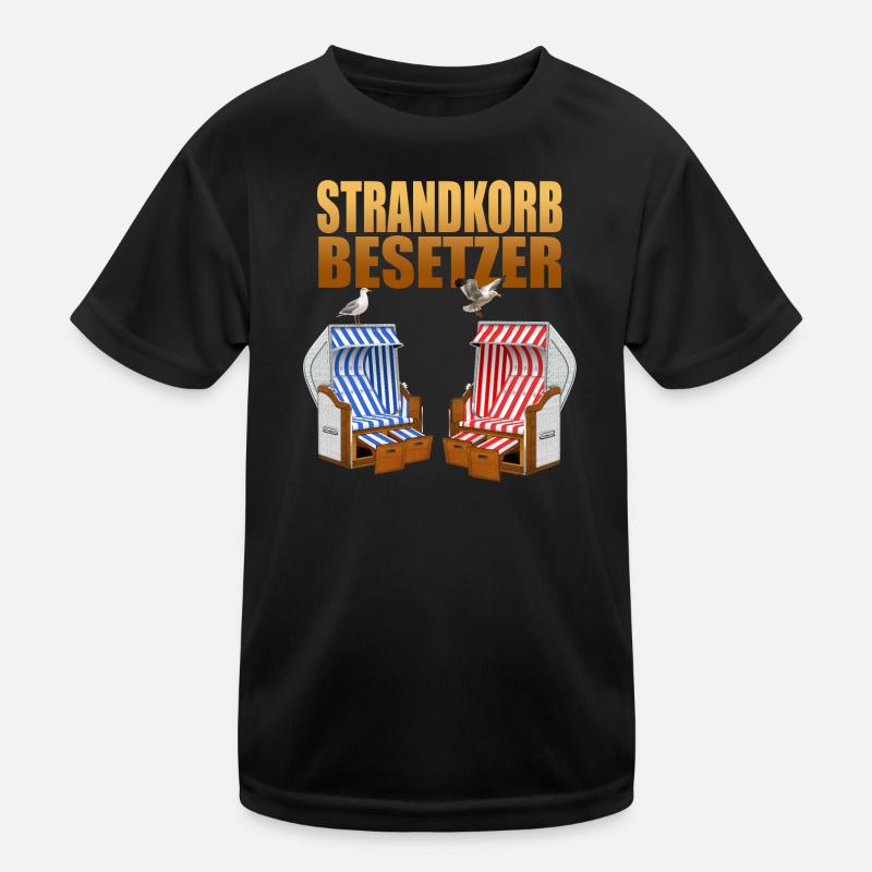 Strandkorb Besetzer Kinder Funktions-T-Shirt