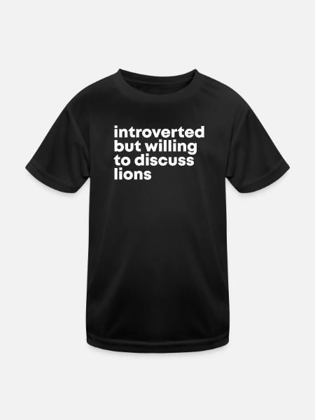 Lion Lion Lion - Kids Functional T-Shirt - black