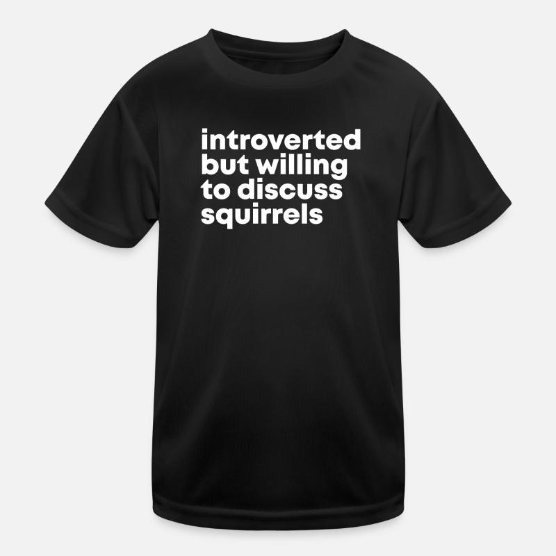 Squirrel - Kids Functional T-Shirt - black