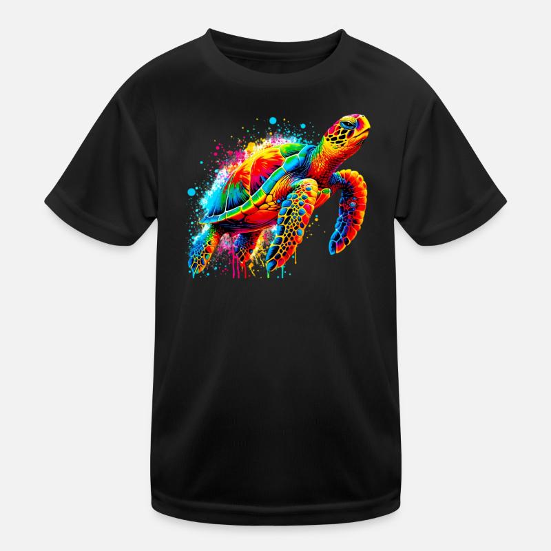 Schildkröte Kinder Funktions-T-Shirt