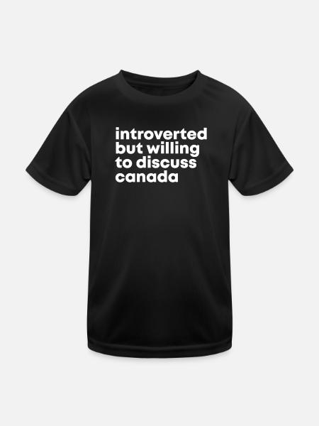 Canada Canada Canada - Kids Functional T-Shirt - black - Front