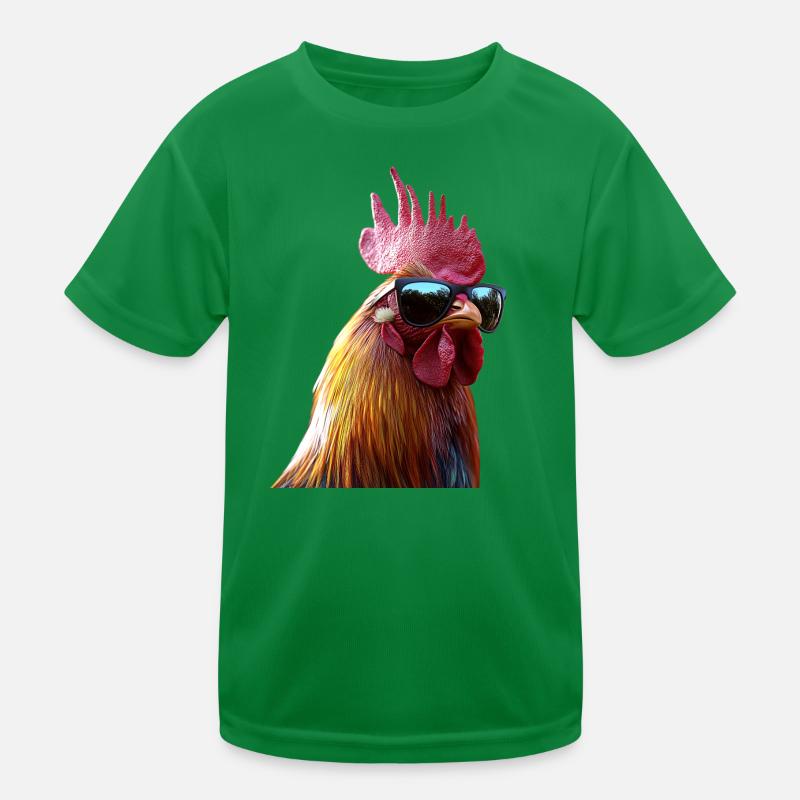 Hahn Chicken Daddy Hühnerstall Dad Landwirt Hühner Kinder Funktions-T-Shirt