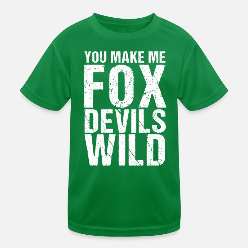 Tu me fais Fox Devils wild Denglish T-shirt sport Enfant