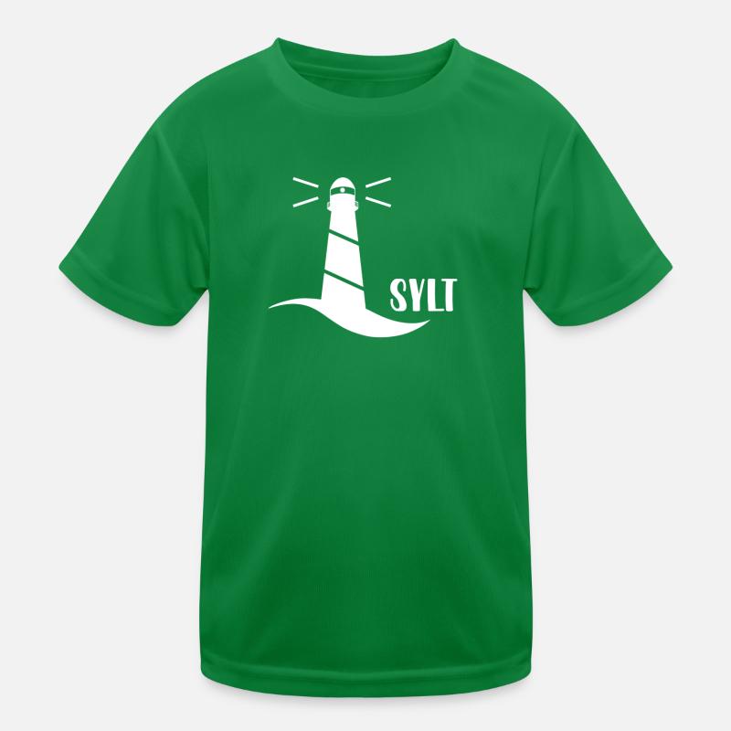 Leuchtturm Sylt weiß) Kinder Funktions-T-Shirt
