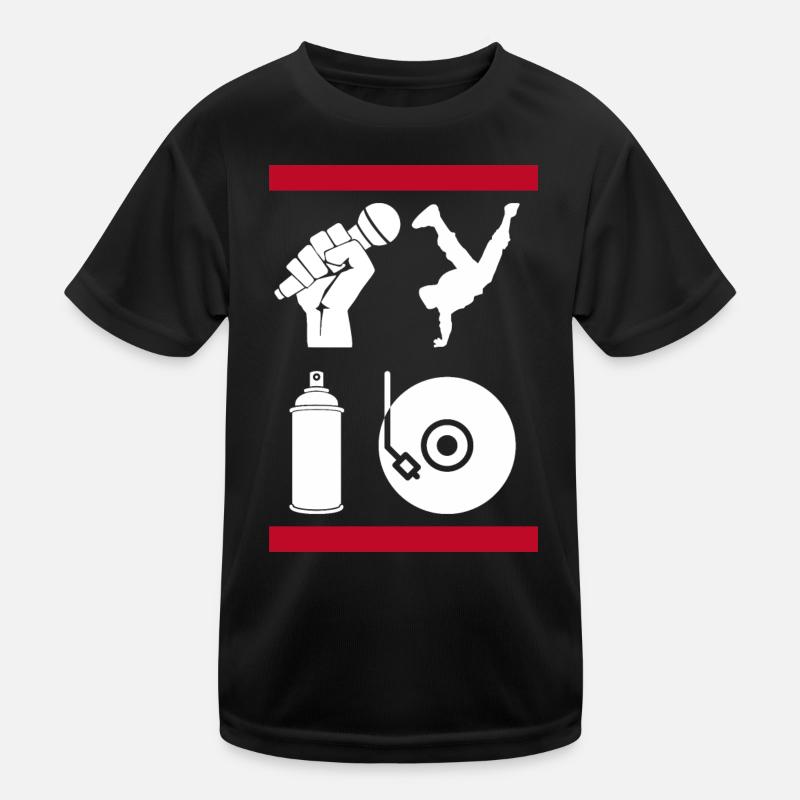 The 4 Elements of Hip-Hop Kids Functional T-Shirt
