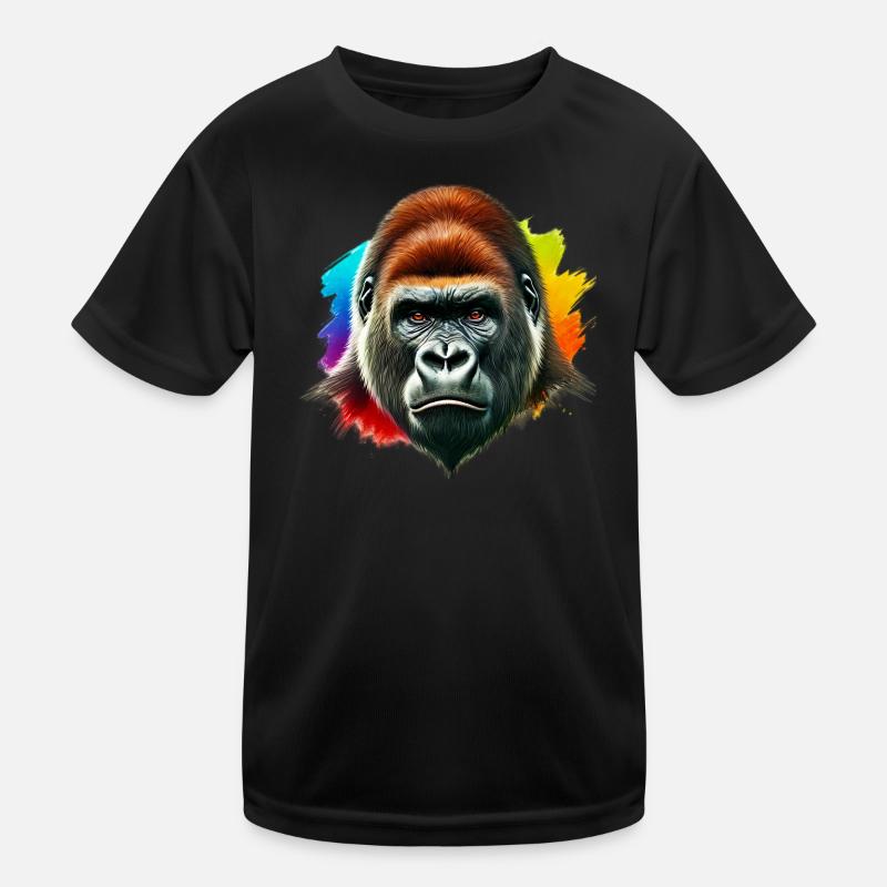 Gorilla Kinder Funktions-T-Shirt