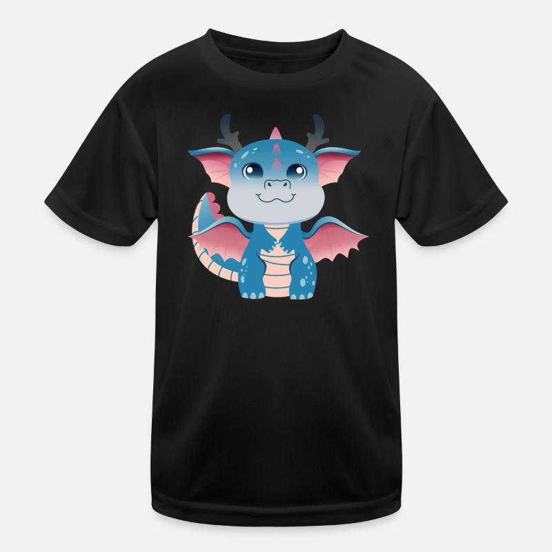 Breloque Dragonling Azur T-shirt sport Enfant