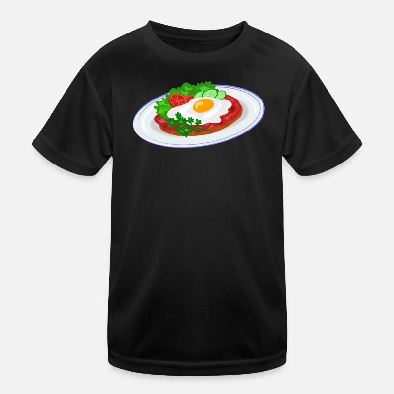 Traditionelles Englisches Frühstück Kinder Funktions-T-Shirt