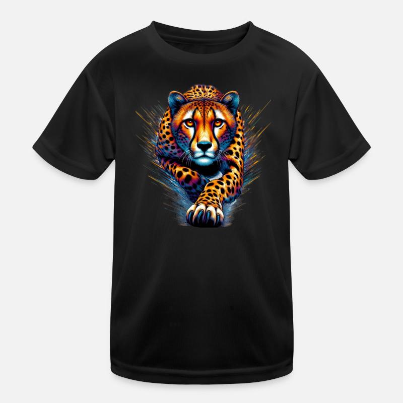 Gepard Kinder Funktions-T-Shirt