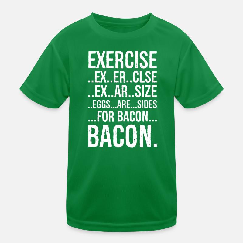 Exercise bacon T-shirt sport Enfant