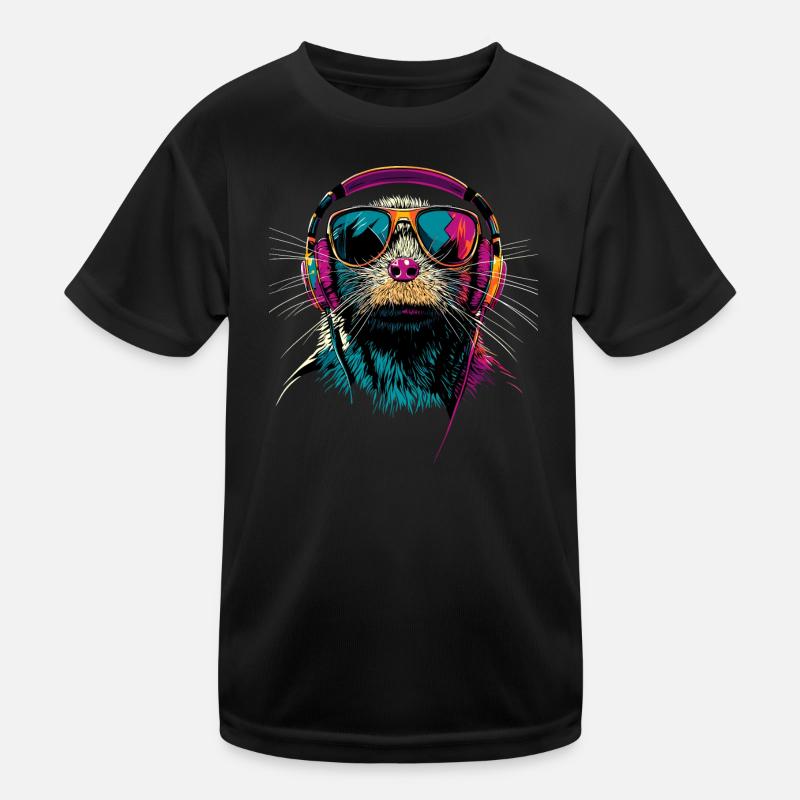 Mole with Sunglasses Love Cute Moles Kids Functional T-Shirt