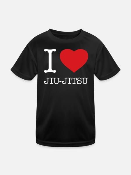 J’ADORE LE JIU-JITSU - T-shirt sport Enfant - noir
