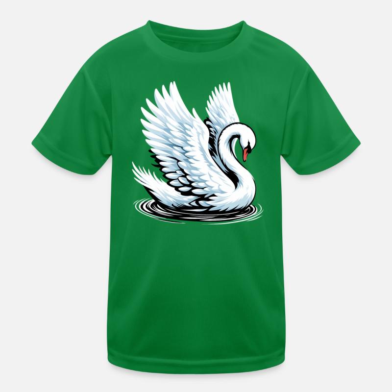 Schwan Kinder Funktions-T-Shirt