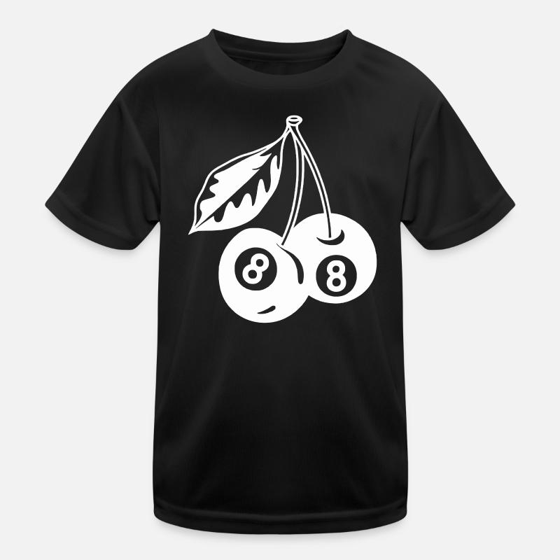 8-Ball Cherries Creative Minimalist Kids Functional T-Shirt