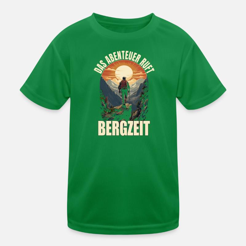 Das Abenteuer ruft - Bergzeit Kinder Funktions-T-Shirt