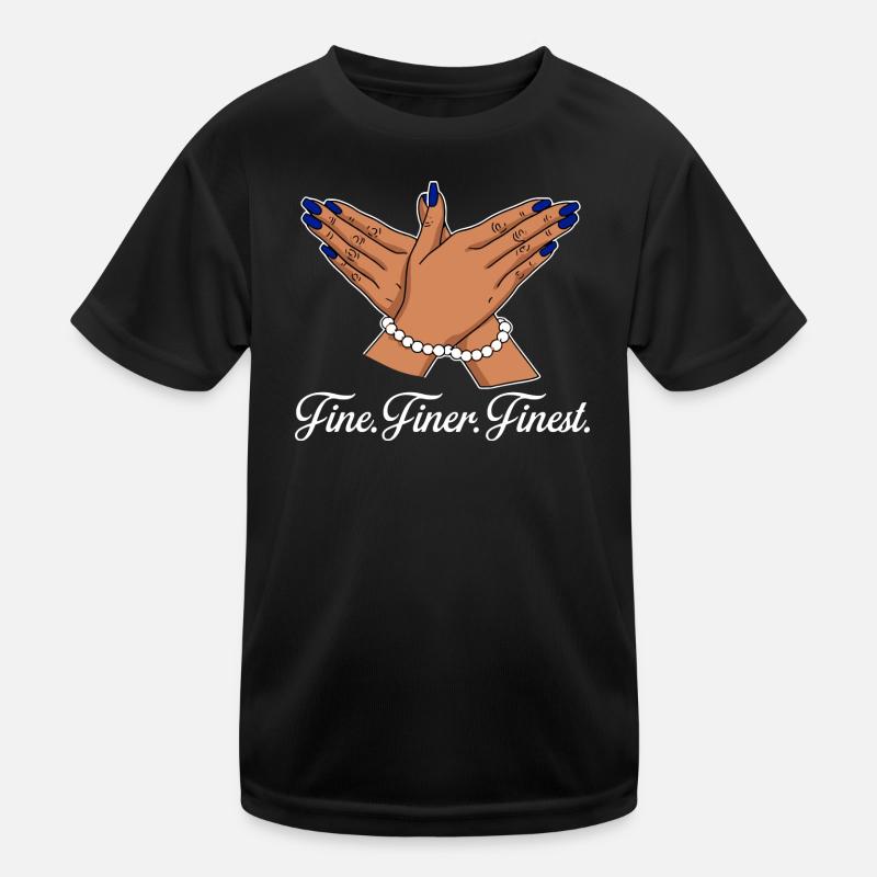 Feine Feine Feinste Elegante Zeiger Kinder Funktions-T-Shirt
