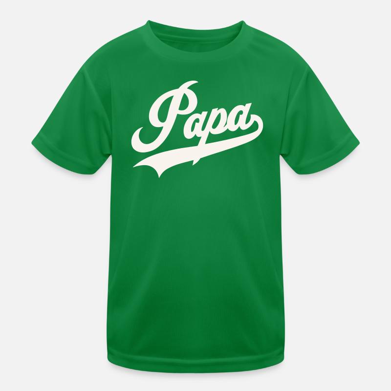 Classic Papa Script Kids Functional T-Shirt