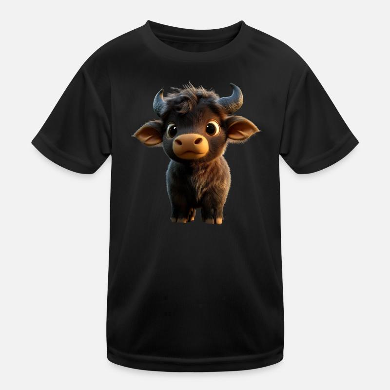 Buffle du Cap Buffalo Safari Buffle d’Afrique T-shirt sport Enfant