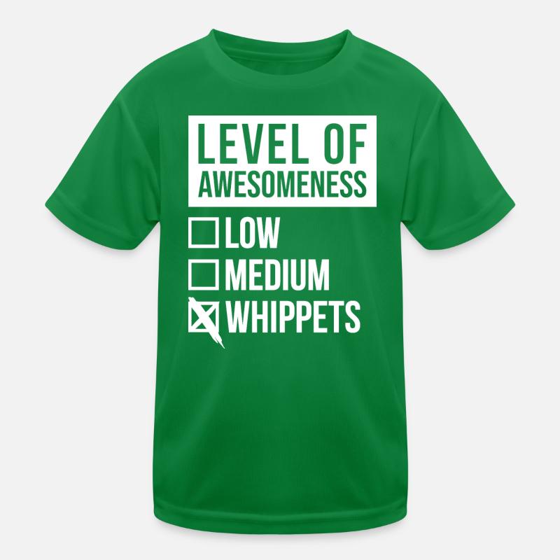 whippet Kinder Funktions-T-Shirt