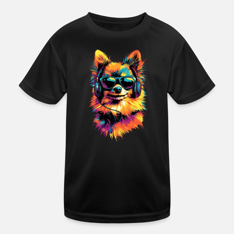Pomeranian Pomeranian Pom Sweet German Spitz Kids Functional T-Shirt