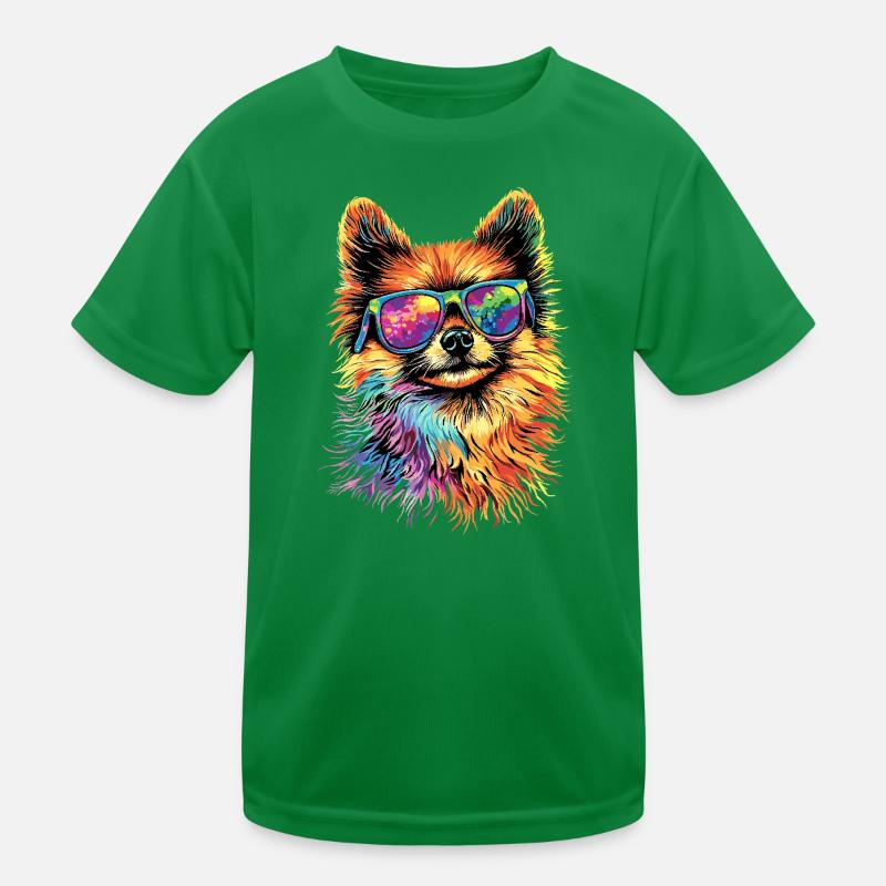 Zwergspitz Pommeraner Pom Süßer Deutscher Spitz Kinder Funktions-T-Shirt
