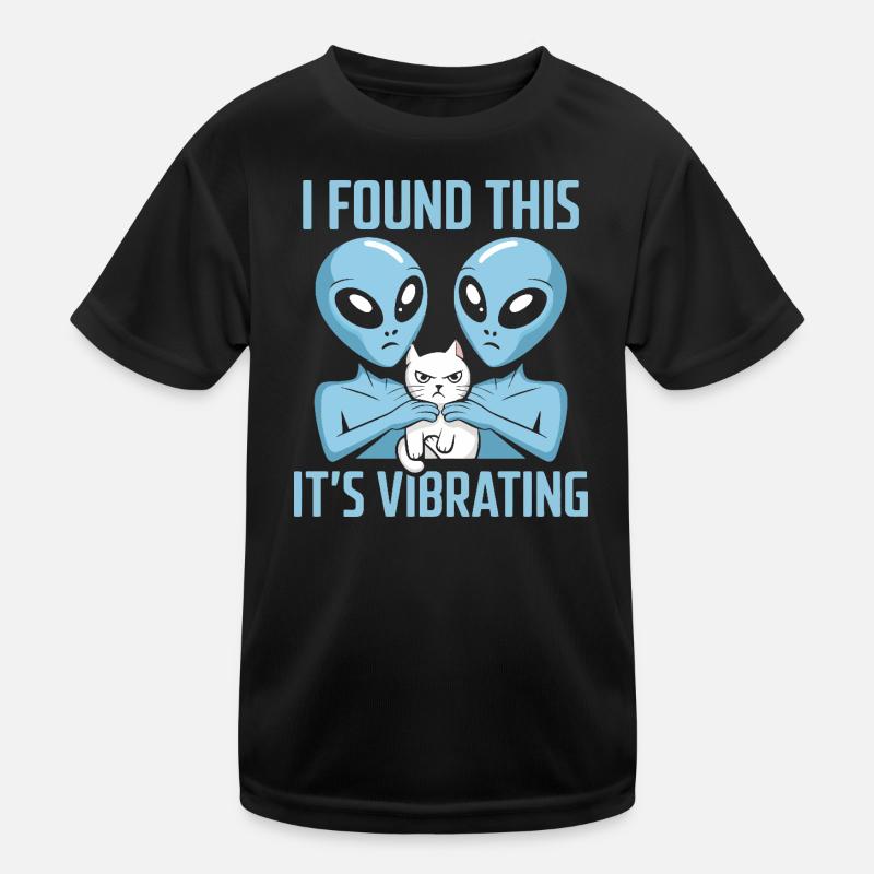 Découverte d’un chat extraterrestre T-shirt sport Enfant