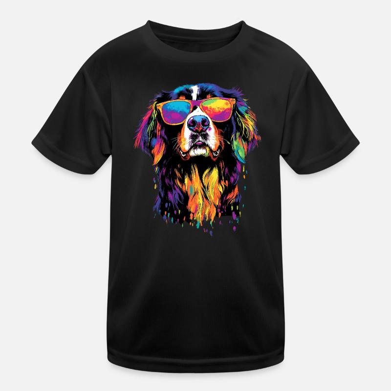 Berner Sennenhund Süße Hunde Schweizer Sennenhunde Kinder Funktions-T-Shirt