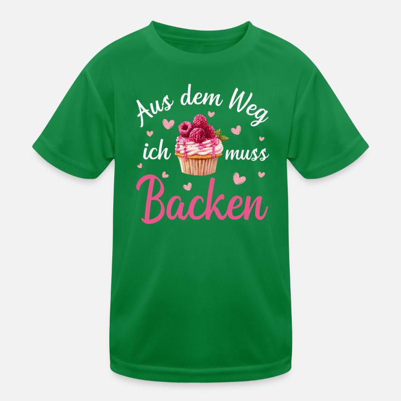 Backen Bäcker Bäckerin Kinder Funktions-T-Shirt