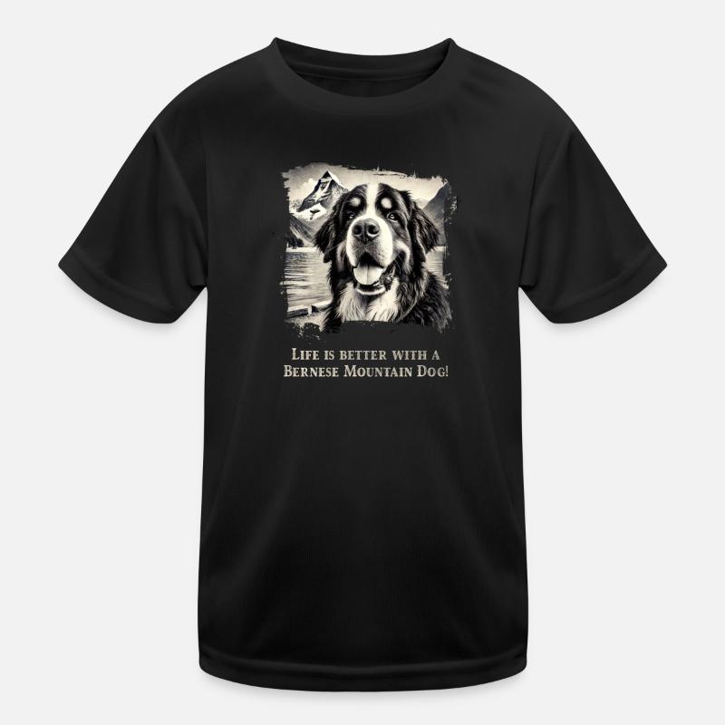 Berner Sennenhund Kinder Funktions-T-Shirt