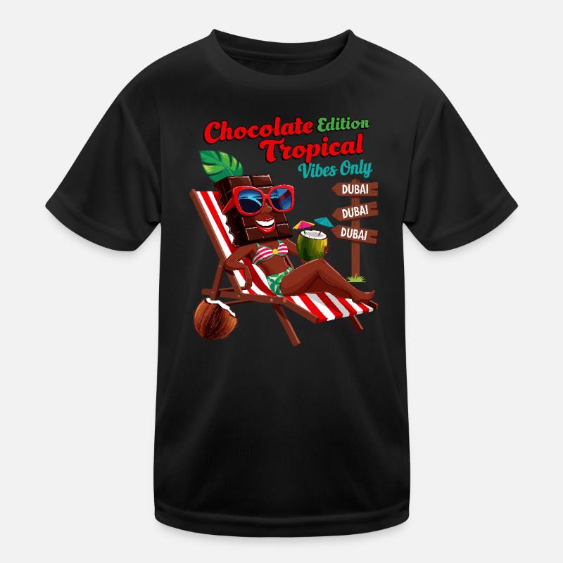 Schokolade Tropical Kinder Funktions-T-Shirt