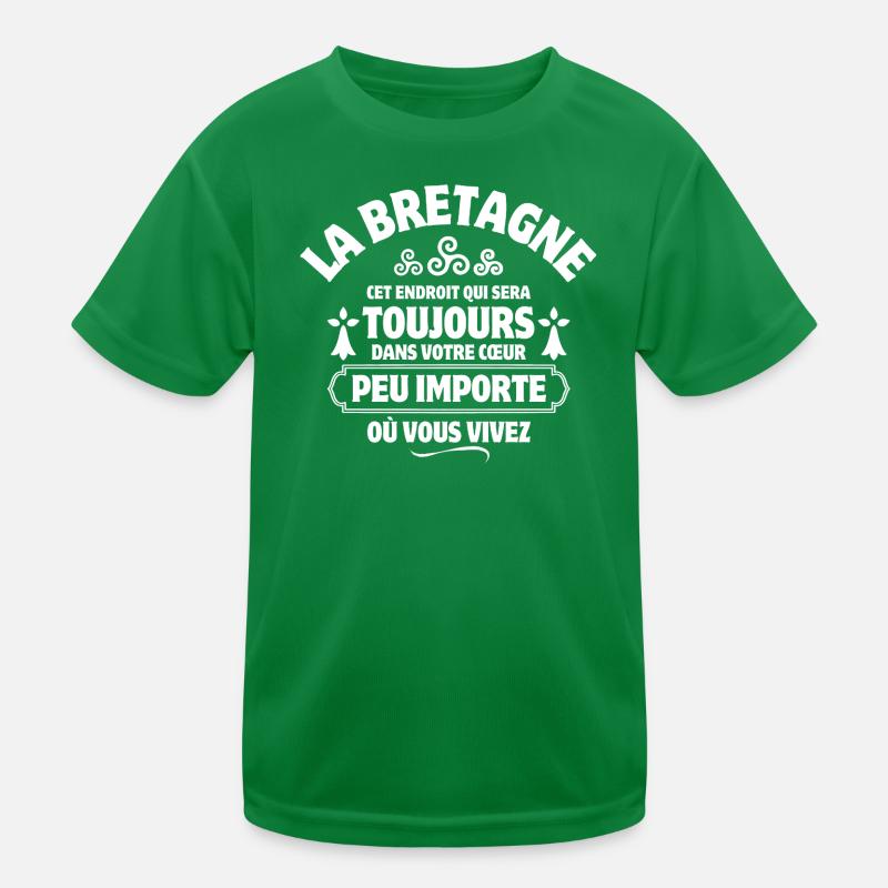 Bretagne, ich bin Bretone, Kelte Kinder Funktions-T-Shirt