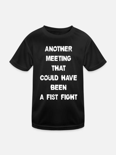 Another Meeting - Kids Functional T-Shirt - black - Front