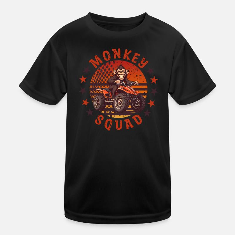 Monkey Quad Troop Kids Functional T-Shirt