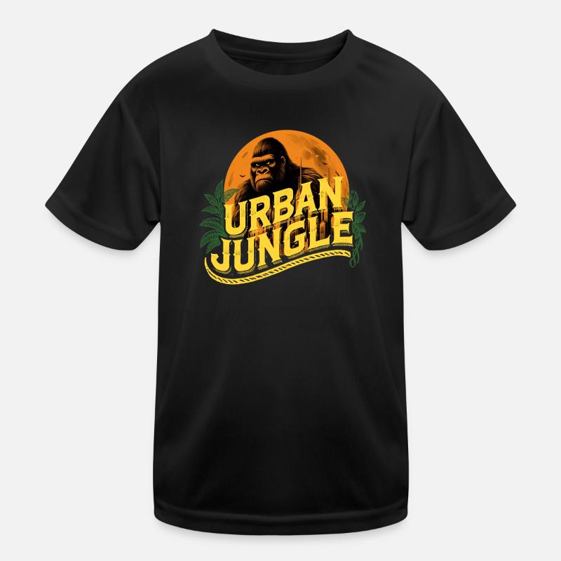 Urban Jungle Logo Farbe Kinder Funktions-T-Shirt