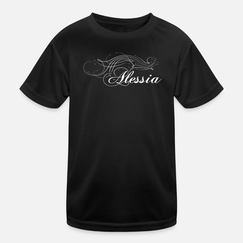 Alessia verziert weiss Kinder Funktions-T-Shirt