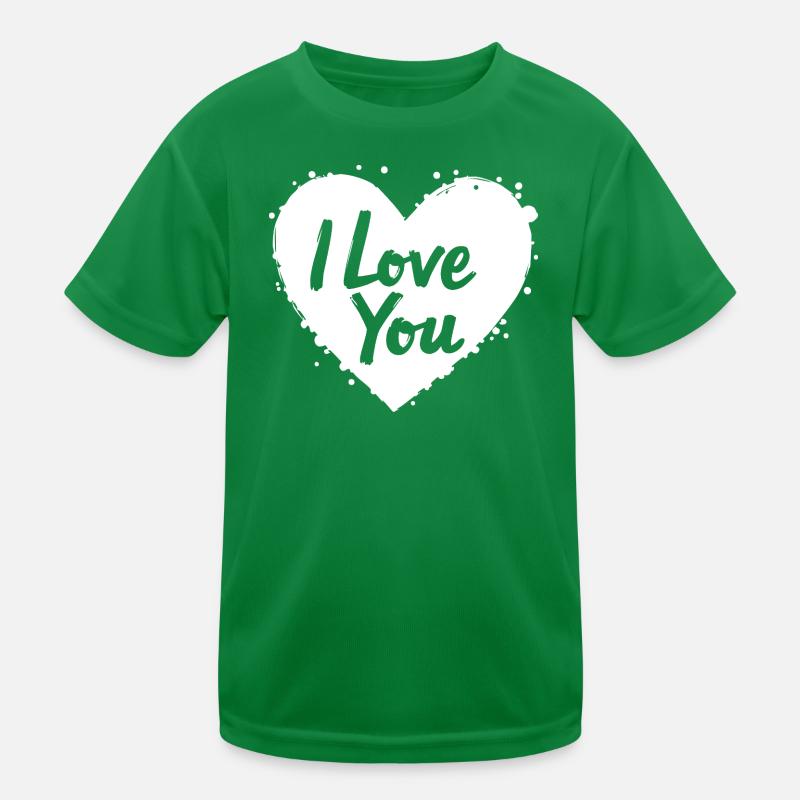 Je t’aime, blanc T-shirt sport Enfant