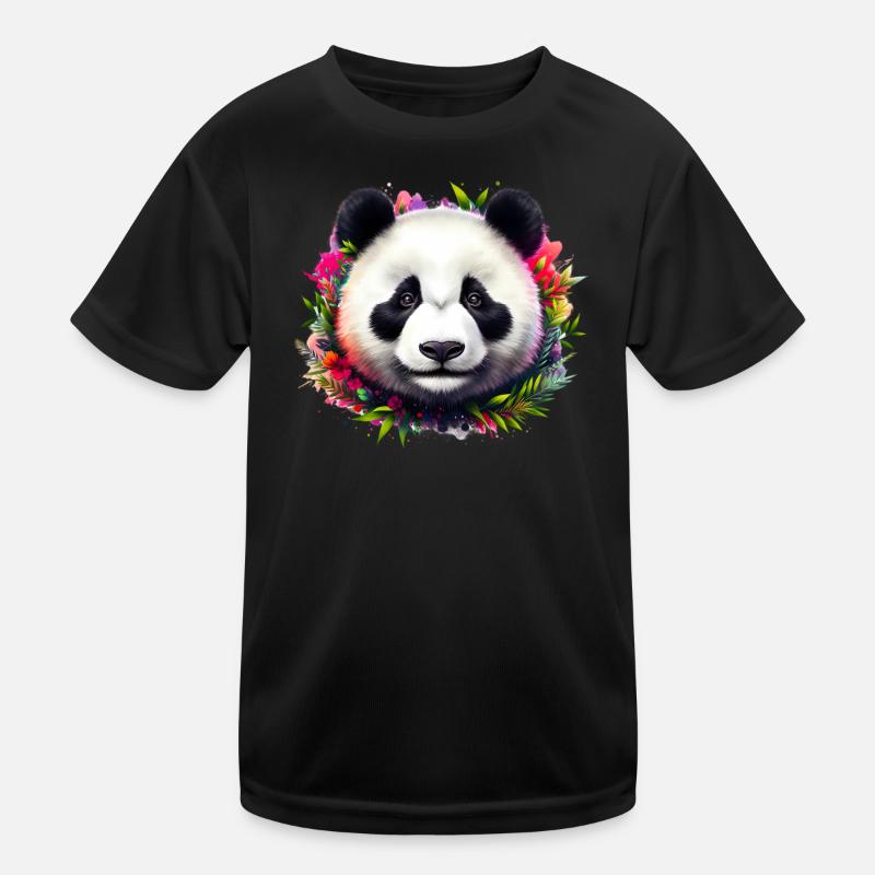 Panda Kids Functional T-Shirt