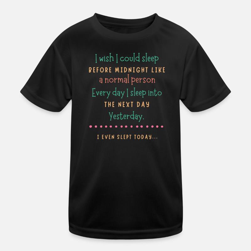 Midnight Sleep Wish Kids Functional T-Shirt