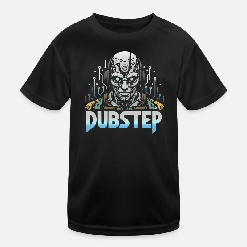 Dubstep Cyborg - Kids Functional T-Shirt - black