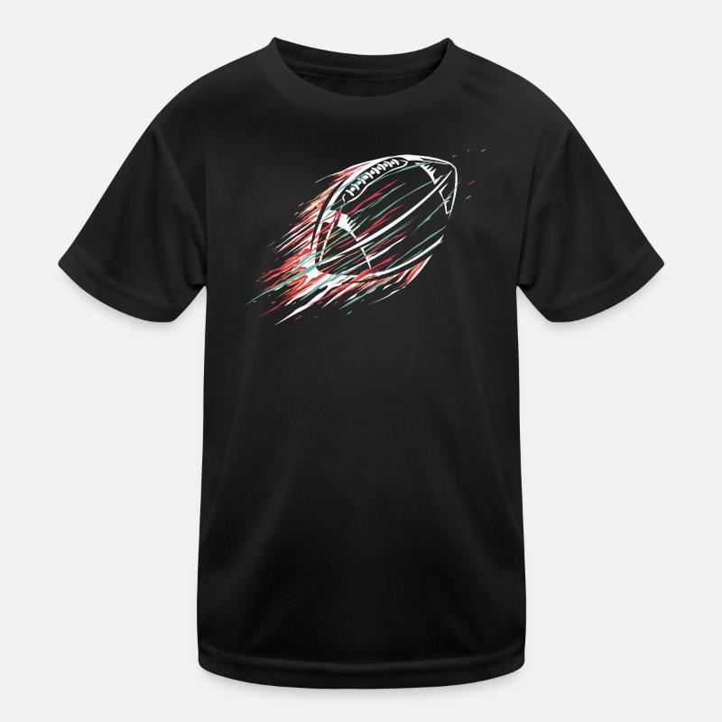 Fliegender Football – Dynamik & Speed Symbol Kinder Funktions-T-Shirt