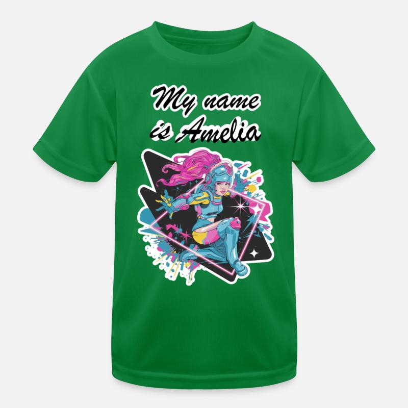 My name is Amelia 2026 Kids Functional T-Shirt