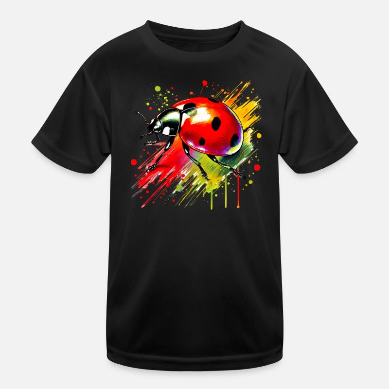 Marienkäfer Kinder Funktions-T-Shirt