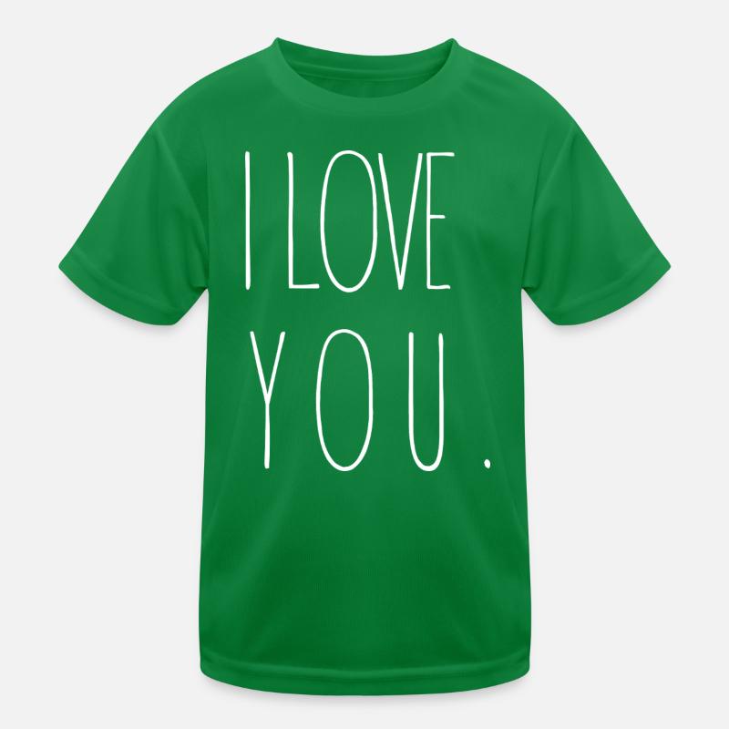 Ich liebe dich Kinder Funktions-T-Shirt