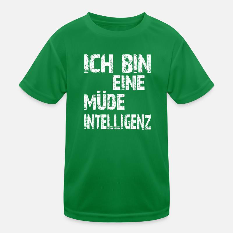 KI Spruch Ich bin eine müde Intelligenz Kinder Funktions-T-Shirt