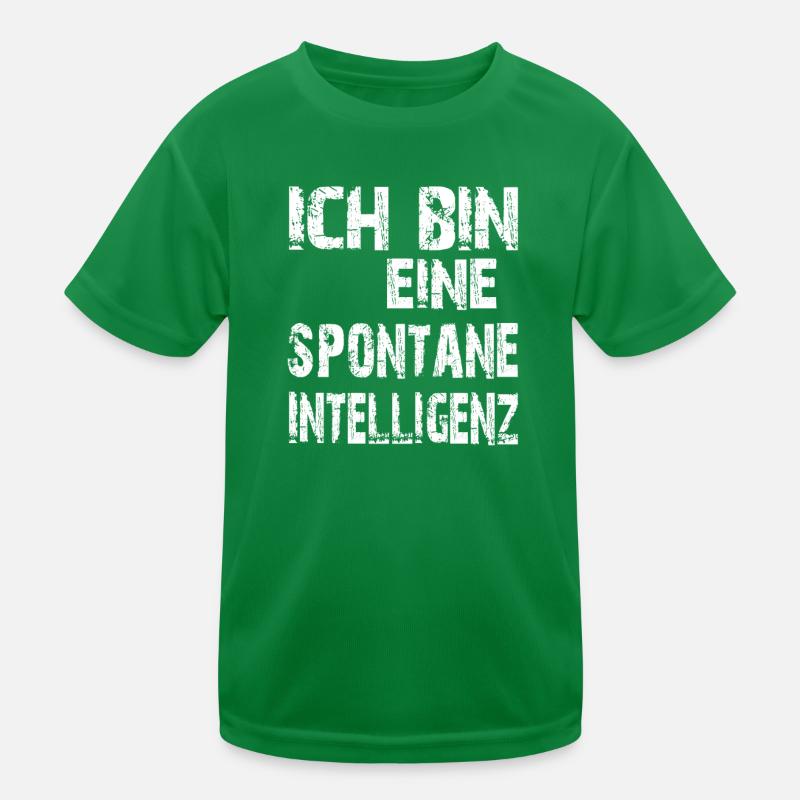 KI Spruch Ich bin eine spontane Intelligenz Kinder Funktions-T-Shirt