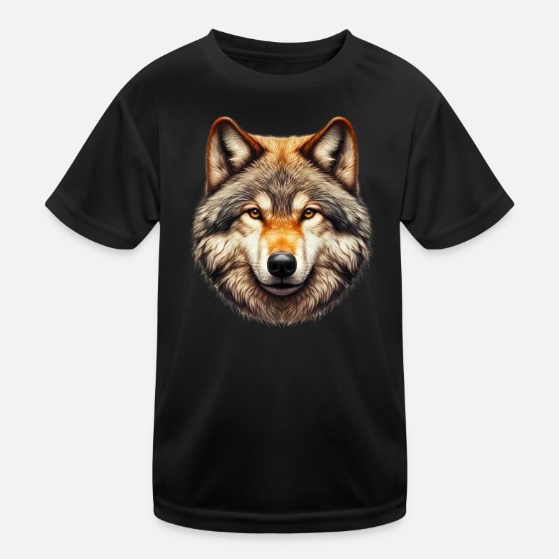 Wolf Kinder Funktions-T-Shirt