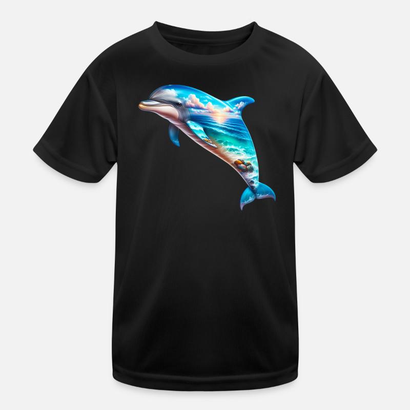 Delfin Kinder Funktions-T-Shirt