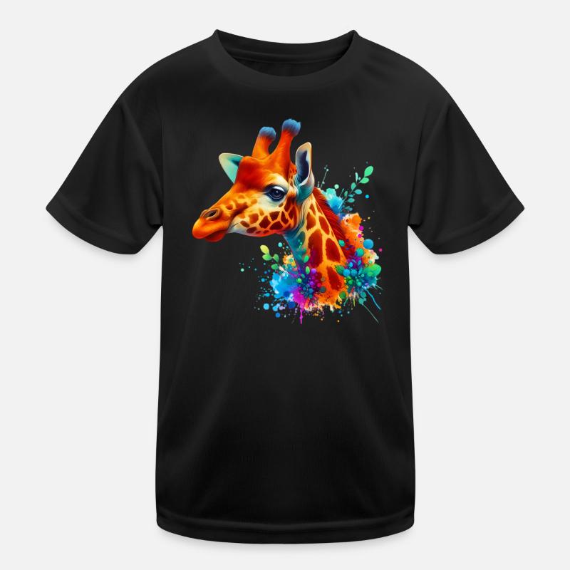 Giraffe Kinder Funktions-T-Shirt