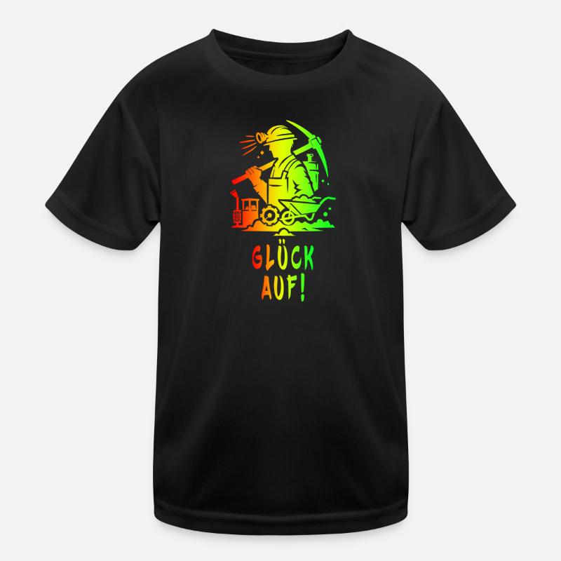 Bonne chance! Conception minière T-shirt sport Enfant